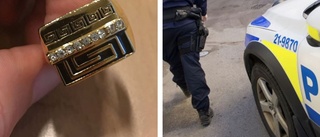 Stal ring och hotade brottsoffret