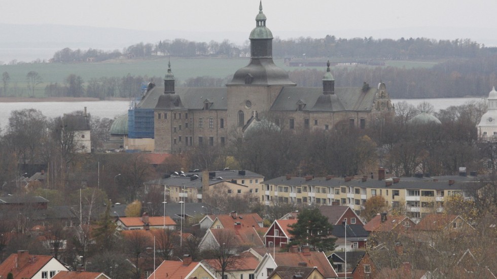 Vadstena lite från ovan.