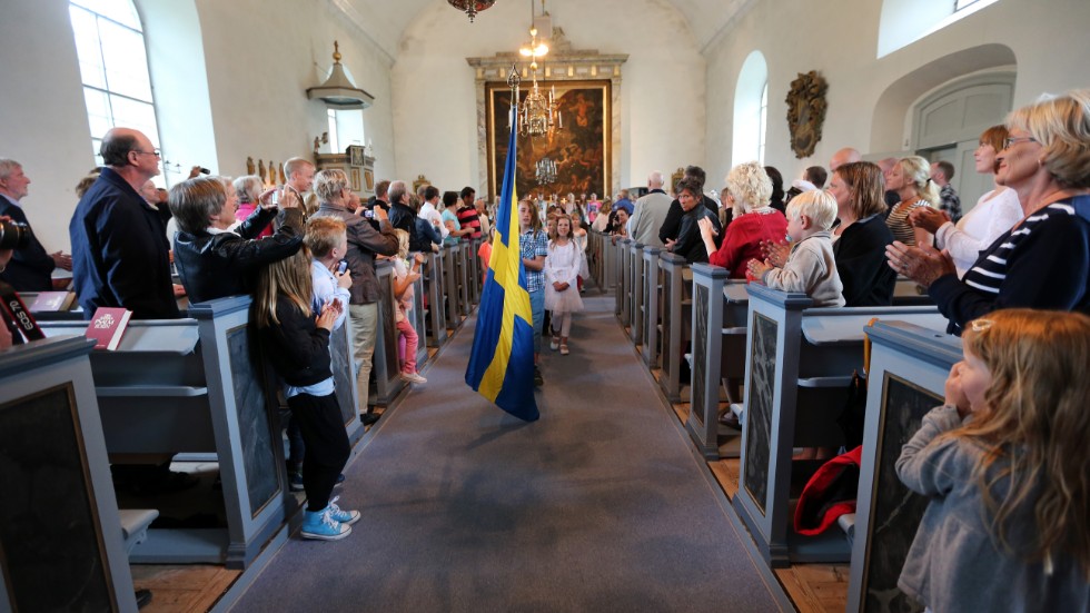 Skolavslutningen blir rikare i kyrkor eller andra lokaler med anor. Arkivbild.