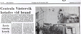 1972: Brandkatastrof hotade under julhandeln