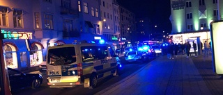 Polisen larmades till Trädgårdstorget