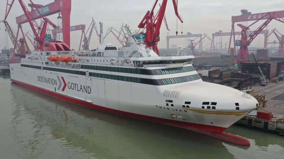 Den allra senaste LNG-färjan med nuvarande namn M/S Thjelvar ska byta namn till  M/S Gotland vid ett fartygsdop i början av april.