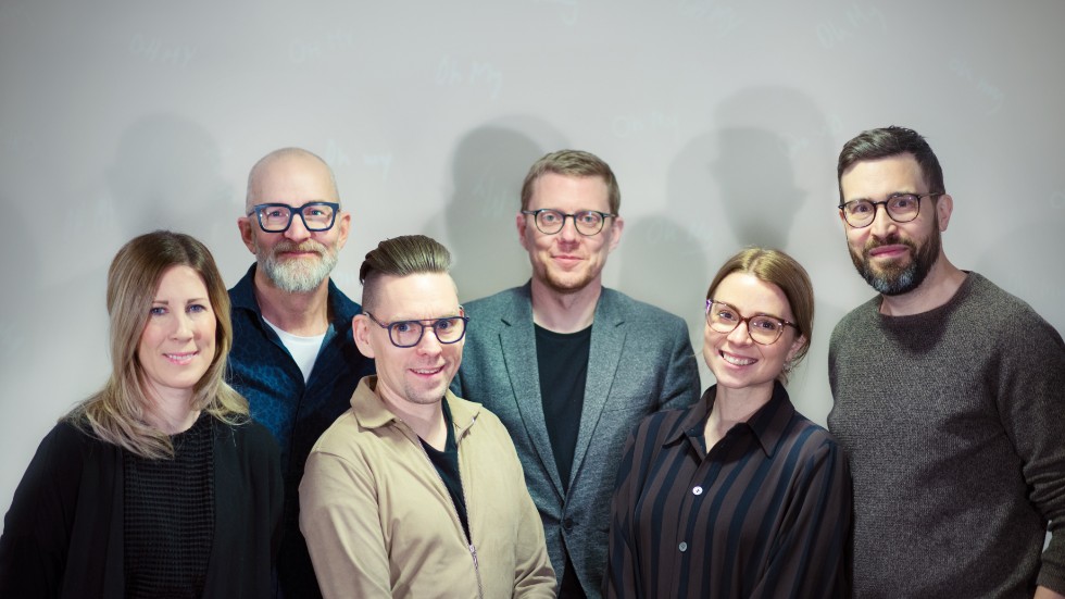 Therese Utterström, Daniel Wilén, Mats Långström, Niclas Wikström, Frida Ågren och Markus Tiburzi. 