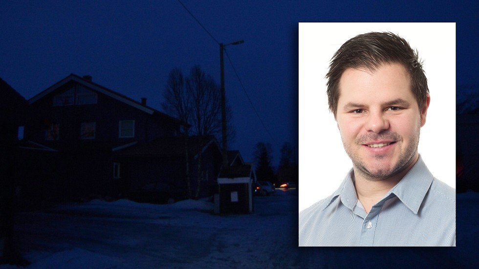 Småbarnspappan Jocke Bergstrand bor på landet utanför Katrineholm och har drabbats av tre strömavbrott på fyra dagar.