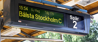 Tågen mot Stockholm ställs in  