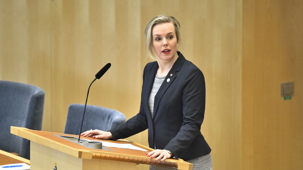 Linda Westerlund Snecker (V) satt tidigare i Norrköpings kommunfullmäktige. Efter valet 2014 blev riksdagen hennes arbetsplats.