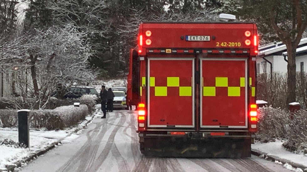 Räddningstjänsten fick rycka ut under måndagsmorgonen.