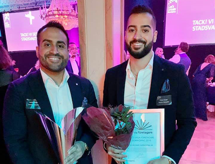 Samuel och Viktor Gergin utsågs till "Årets unga företagare" tillsammans med Simon Gergin när "Årets unga entreprenörer" utsågs på torsdagskvällen.