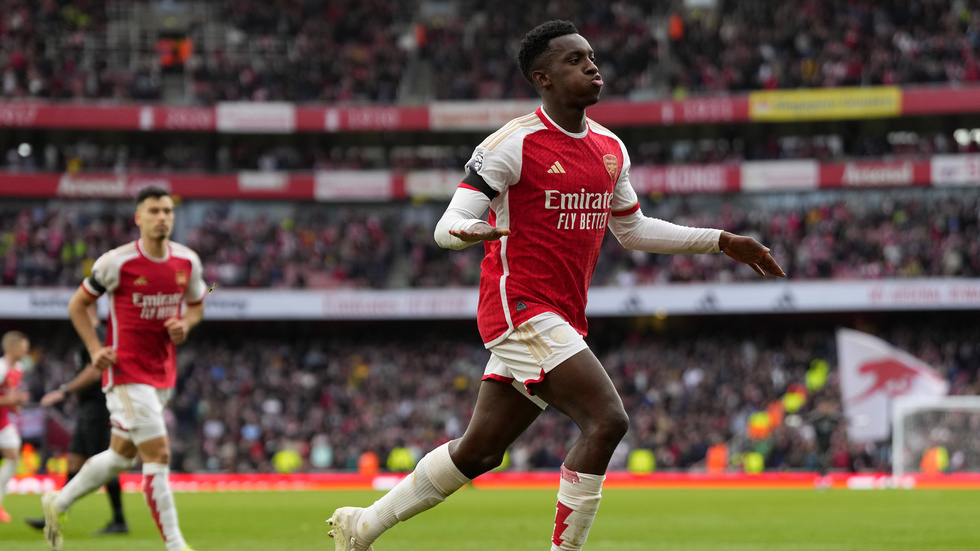 Eddie Nketiah bjöd på en uppvisning mot Sheffield United.