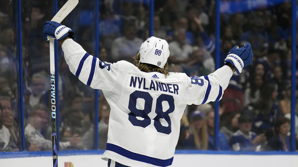 William Nylander är i storform inför NHL Global Series i den svenska huvudstaden. Arkivbild.