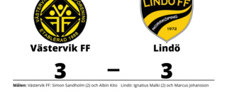 Lindö tappade ledningen mot Västervik FF