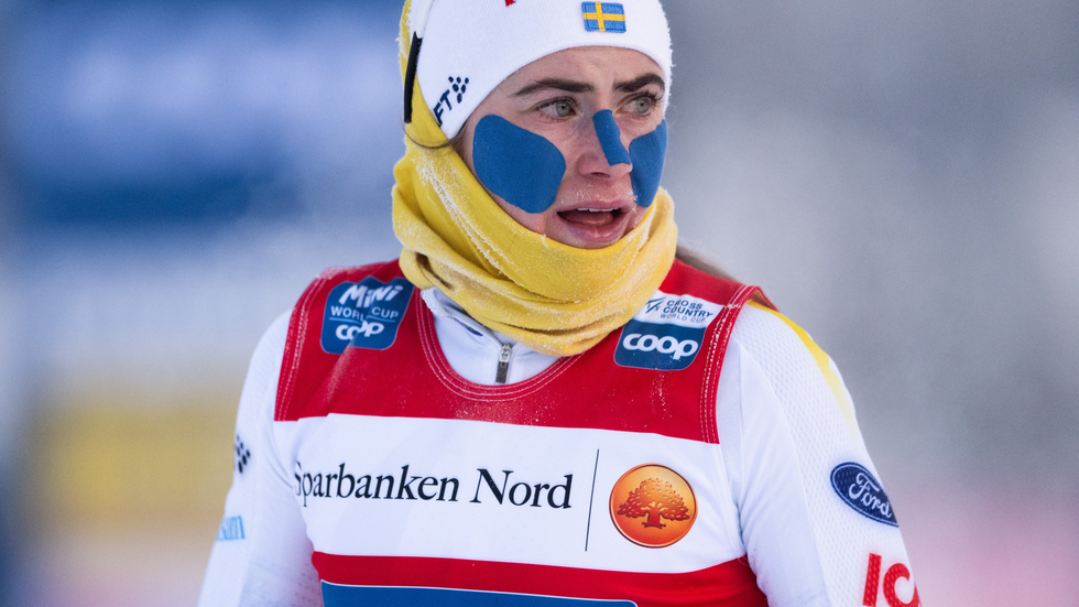 Ebba Andersson blev tvåa på hemmaplan.