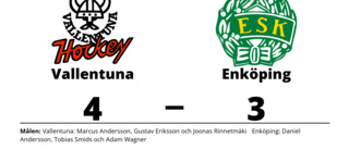 Enköping fick ge sig i straffläggningen mot Vallentuna
