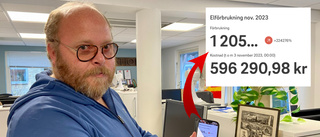 Andreas såg elförbrukningen – fick chock: "Nästan 600 000 kronor"