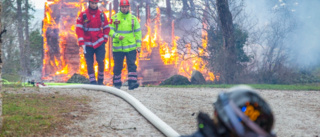 Övertänt hus brann ner till grunden – anmälan upprättad