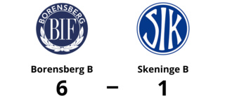 Klar seger för Borensberg B mot Skeninge B