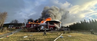 Storbrand i fjällhotell – "går inte att rädda"