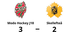 Tungt för Skellefteå när Modo Hockey J18 bröt fina vinstsviten