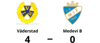 Väderstad för tuffa för Medevi B – förlust med 0-4