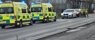 Flera fordon var inblandade i en kökrock på Sjötullsgatan