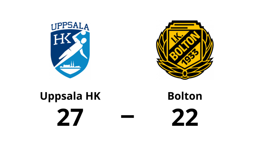 Uppsala HK vann mot IK Bolton
