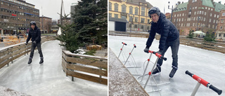 Isbanan på torget öppen – och får godkänt