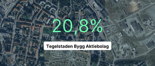 Siffrorna: Så gick det för Tegelstaden bygg senaste året