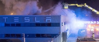 Brand i Teslas nya lokaler i Malmö