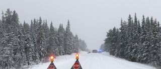 Larm om trafikolycka vid Arjeplog