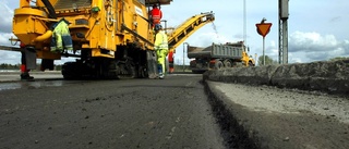 Signalvakt påkörd vid asfalteringsjobb