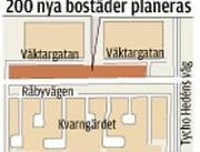 200 lägenheter planeras längs Råbyvägen