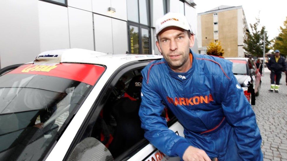 Sista tävlingen. Efter Rally Uppsala ska Mats Thorszelius Toyota Corolla säljas.