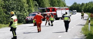 Svår trafikolycka nära Örbyhus