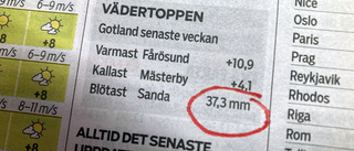 Nej, det var inte blötast i Sanda