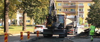 Nytt vägarbete försvårar framkomligheten i centrum