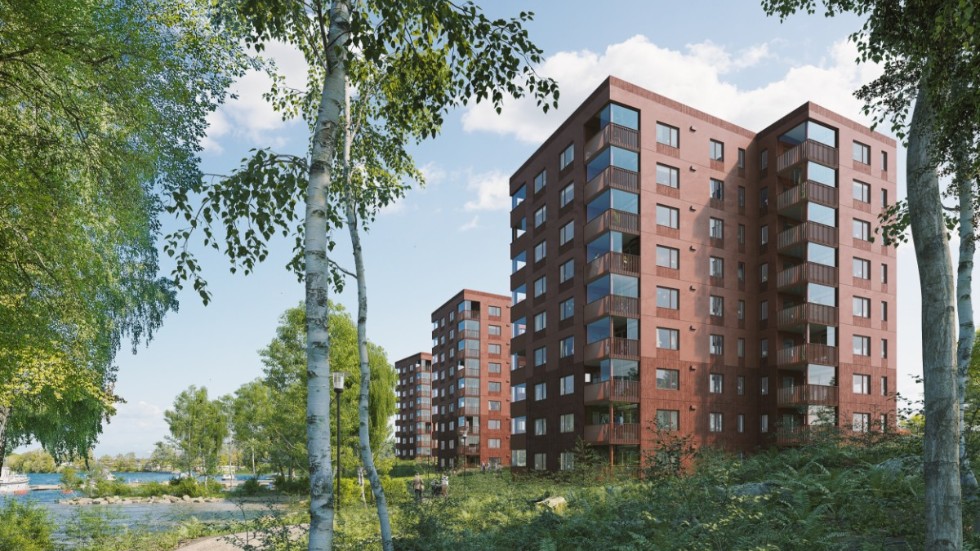 Så här ska de nya husen se ut. 
