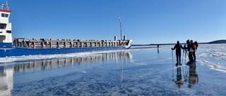 Fruset hav lockar många ut på isen