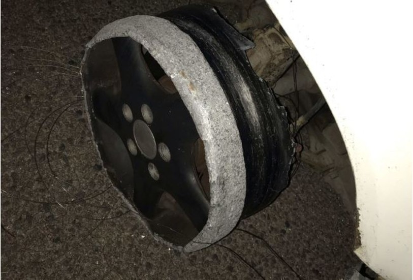 Mannen körde på fälgen hela vägen från Norrköping till Finspång.
