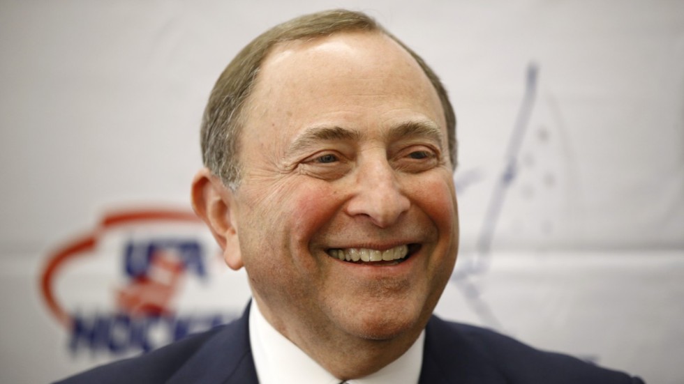 NHL-kommissionären Gary Bettman, här när han valts in i ishockeyns Hall of fame i december i fjol.