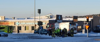 Trafikolycka med buss i Luleå 