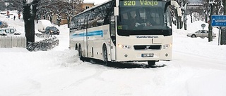 Snön ställde till med problem i trafiken