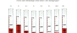 Stor blodbrist i hela länet