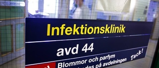 Smittade kvinnan fortfarande isolerad