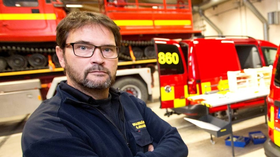 Henrik Johansson är brandmästare inom Räddningstjänsten på Gotland.