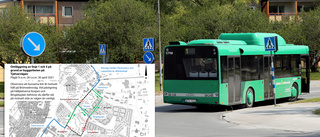 Busstrafiken leds om när lyftkran monteras ner