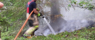 Gammalt blixtnedslag tros ha orsakat skogsbrand