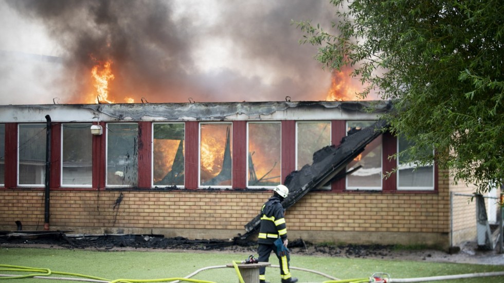 Brand på Vittra.