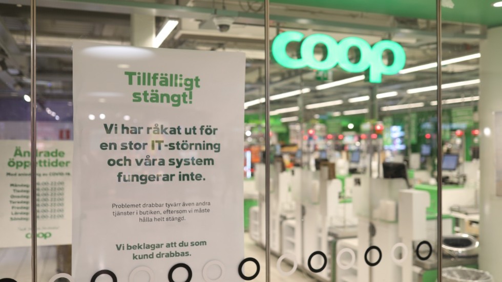 Attacken stängde nästan alla Coops 800 butiker under it-attacken. Arkivbild.