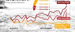 Elpriset når nytt rekord i dag – dyr vinter väntar