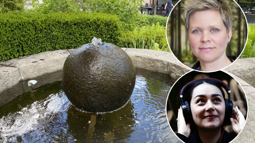Springkällan, från en av Kerstin Ekmans romaner, är ett av stoppen längs den lyssningsbara litterära promenaden genom Katrineholm. Bibliotekschefen Anna-Karin Sjökvist är en av initiativtagarna.
